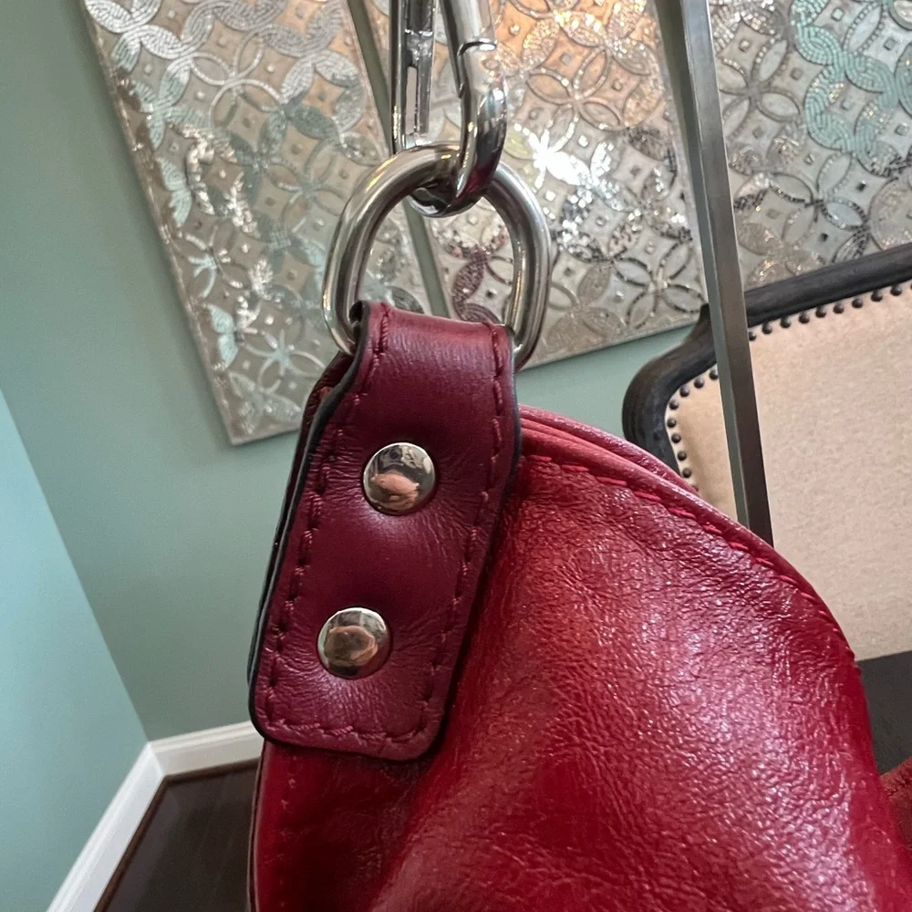 Gianni Conti Red Leather Bag - Picture 5 of 13